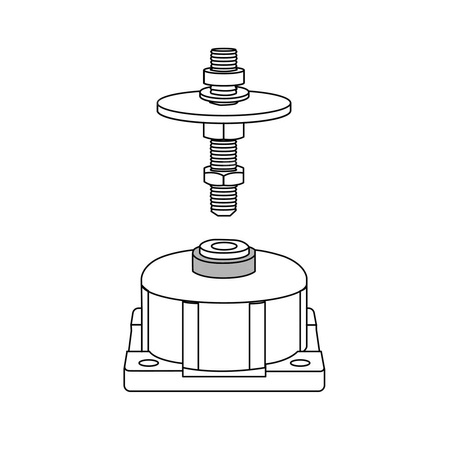 ZNA 16-24 - zestaw nóżek antywibracyjnych do pomp ciepła o mocy 16-24