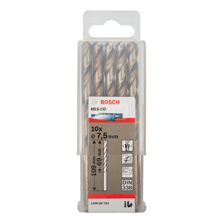 WIERTŁO STAND. HSS-CO 135'7,5/69MM