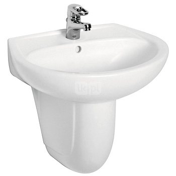 IDOL umywalka 50 cm bez otworu biała