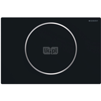 Przycisk uruchamiający Geberit Sigma10, przedni, czarny mat, easy-to-clean