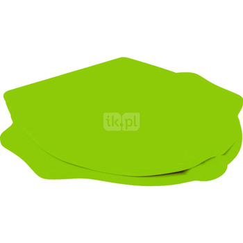 Deska sedesowa dla dzieci Geberit Bambini, z funkcją podpory, wzór żółwia, zielona