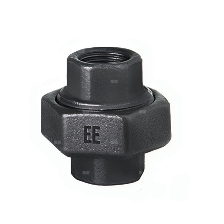 Śrubunek ODLEWNIA ZAWIERCIE U11/54/340 żeliwo (czarne) 1/2'' (GW x GW)