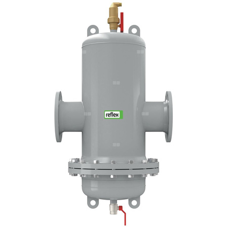 Separator mikropęcherzy REFLEX TW 65 R, 10 bar / 110'C, DN65/PN16, z kołnierzem rewizyjnym, kolor: szary