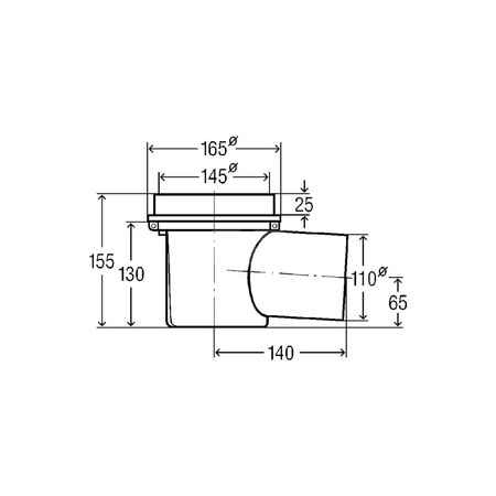 Kellermeister-odpływ piwniczny nr wzoru 4956 DN: 100