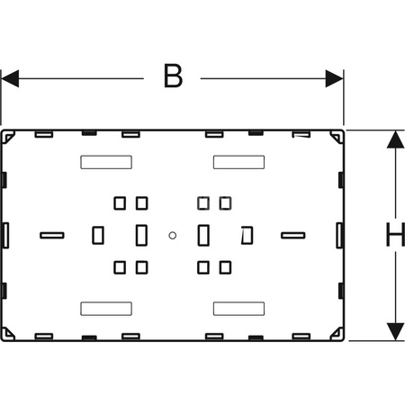 Zaślepka otworu rewizyjnego Geberit Sigma, zlicowana z powierzchnią ściany