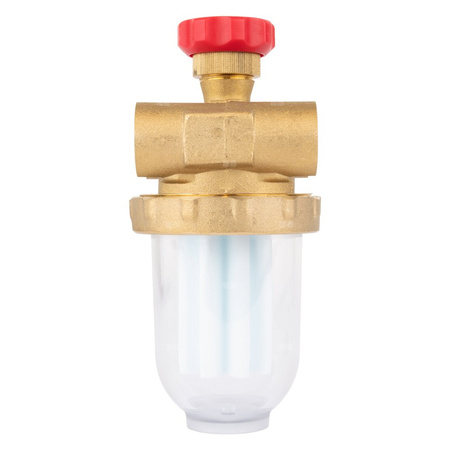 Filtr olejowy AFRISO Z 1/2 - 500 Sidwururowy fi 1/2''/1/2'' GW x GW, z wkładem plastikowym, maks. przepływ 310 l/h