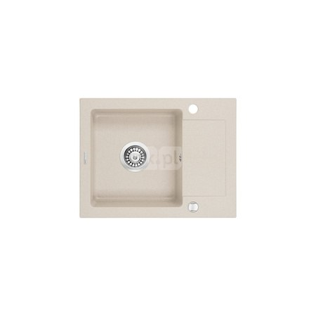 Deante Zorba Zlewozmywak 1-komorowy z krótkim ociekaczem - beż