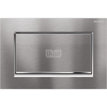 Przycisk uruchamiający Geberit Sigma30 1M, przedni, chrom szczot.-chrom bł.-chrom szczot.