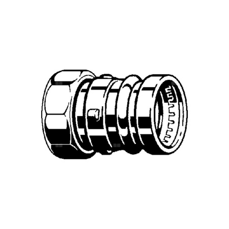 Złącze przyłączeniowe Sanpress VIEGA 2263XL Jednoczęściowy, brąz / brąz, 76,1 mm (mu x mz), (głębokość: 42 mm) z uszczelką