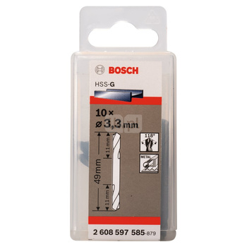 Wiertła dwustronne 3,3x49 10 szt.