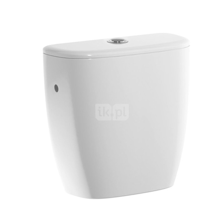 REKORD Spłuczka owalna, z zasilaniem bocznym, z armaturą, Rimfree