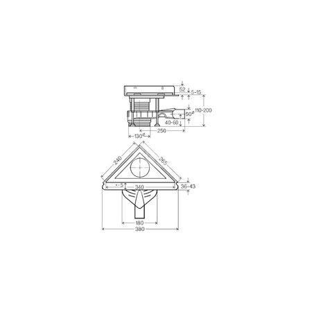 Odpływ narożny, stal nierdzewna / błyszczący do odpływów prysznicowych VIEGA 4972.81