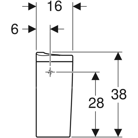 IDOL Spłuczka z zasilaniem bocznym, z armaturą, 3/6l