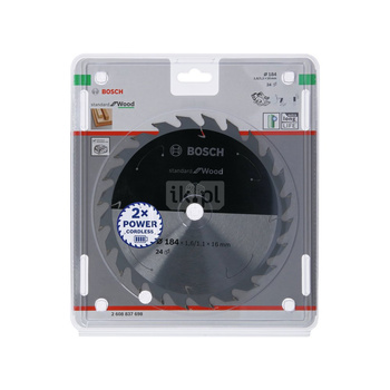 Ostrze do piły tarczowej bezprzewodowej Standard for Wood 184 x 1,6 / 1 x 16 T24
