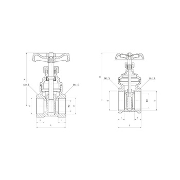 Zawór wodny PERFEXIM PHA-022 gw 1'' x gw DN 25