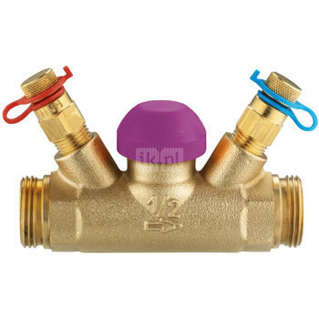 Zawór regulacyjno-pomiarowy HERZ TS-99-V mosiądz, DN 15 GZ x GZ, 0.4 Kvs