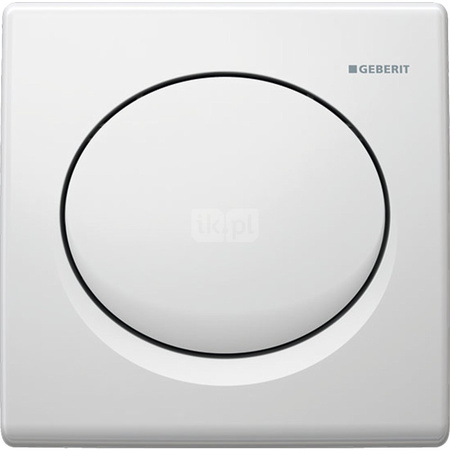 Pneumatyczny zawór spłukujący Geberit do pisuaru, Basic, ręczny, biały