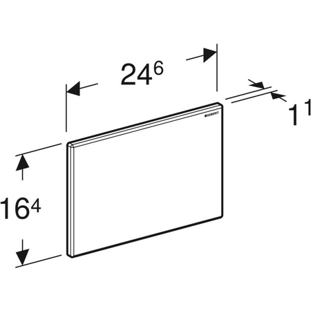 Zaślepka otworu rewizyjnego Geberit Sigma, chrom-mat