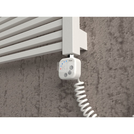 Suszarka RECTA_E typ AREE 120/55 [02][12], podłączenie 02, kolor srebrny mat, grzałka chromowana