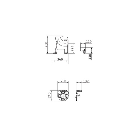 Stopa sprzęgająca żeliwo, przył. DN 100 dł.420mm szer.535mm WILO