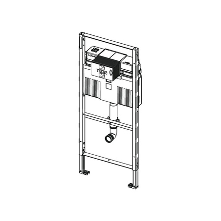 Stelaż podtynkowy do WC TECE profil dla dzieci, 1120 x 500 x 150 mm, regulowana wysokość, ze spłuczką