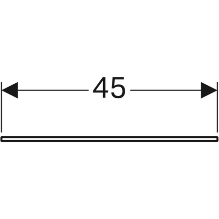 Blat szklany Xeno2 45 cm do szafki 807045