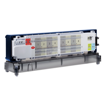 Przewodowa listwa centralna do sterowania ogrzewaniem podłogowym, 8-stref, kompatybilna z urządzeniami serii EXPERT NSB, z transformatorem, 24V