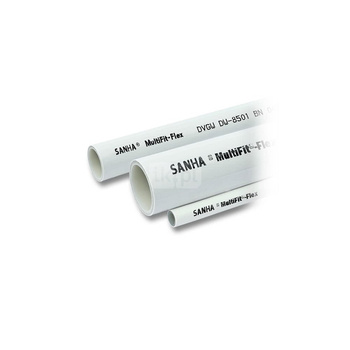 Rura PE-RT I/AL/PEHD-Xc SANHA MultiFit Flex 26 mm x 3 mm kolor biały - kręgi 50 m wielowarstwowa gładka