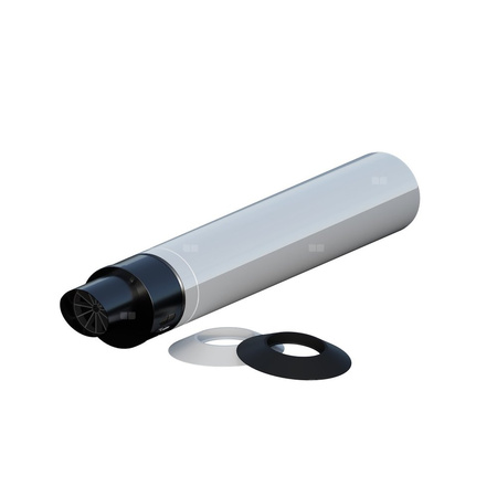 Wyjście poziome koncentryczne PP-AL + 2 rozety L855mm DN80/125mm