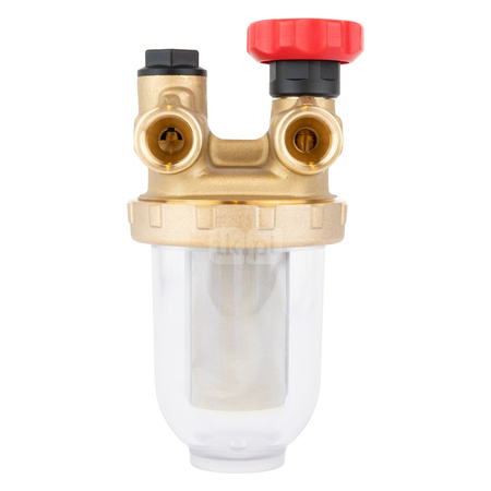 Filtr olejowy AFRISO Z500Stdwururowy fi 3/8''/3/8'' GW x GZ, z wkładem stalowym, maks. przepływ 220 l/h