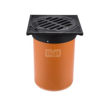 Studzienka teleskopowa MAGNAPLAST D400 maksymalne obciążenie 40 t, pokrywa kwadratowa, krata