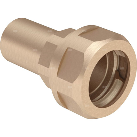 Złączka przejściowa do rur karbowanych GEBERIT Mapress, mosiądz / mosiądz, 28 mm x DN 25 (końcówka wciskowa x PZ)