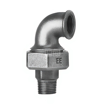 Śrubunek kątowy 90' ODLEWNIA ZAWIERCIE UA2/11oru/97oru żeliwo (ocynk) 1/2'' (GW x GZ), z uszczelką