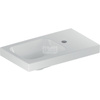 Umywalka GEBERIT iCon Light prostokątna, biała, 530mm, otwór na baterię z prawej, bez odpływu przelewowego, półka z prawej