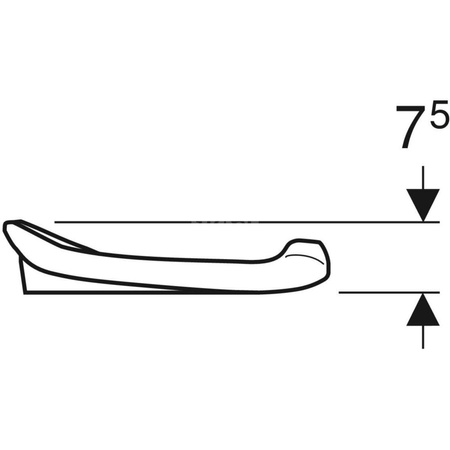 Deska sedesowa dla małych dzieci Geberit Bambini, szara