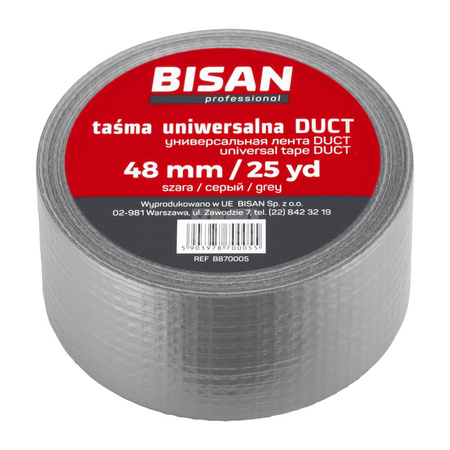 Taśma uniwersalna DUCT 48 mm / 25 mb szara