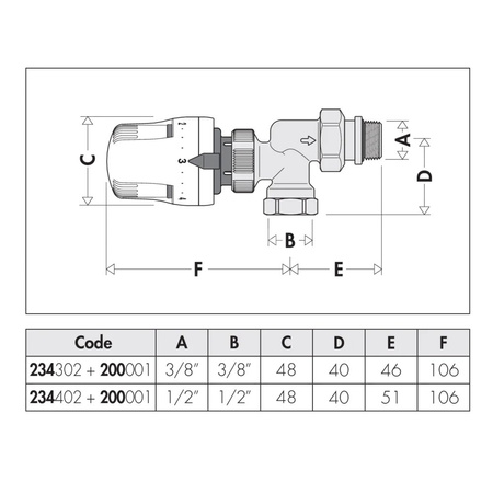 DYNAMICAL - Dynamiczny termostatyczny zawór grzejnikowy przystosowany do montażu głowic termostatycznych lub siłowników elektro