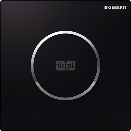 Pneumatyczny zawór spłukujący Geberit do pisuaru, ręczny, Typ 10, czarny-chrom bł.-czarny