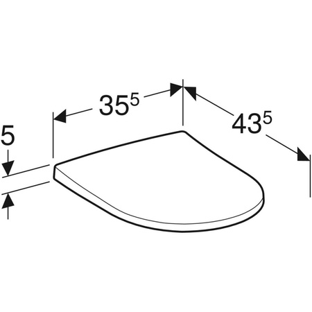 Deska sedesowa Acanto, wolnoopadająca