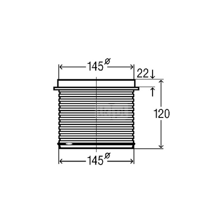 Element wyrównujący wysokość, tworzywo sztuczne / szary do odpływów prysznicowych VIEGA 4996
