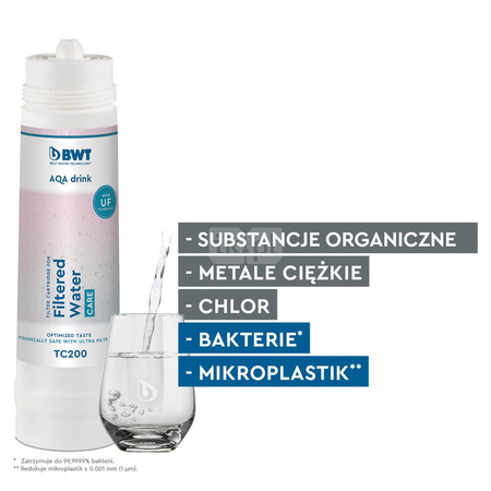 AQA Drink Pure Carbon Set (filtr TC200, głowica przyłączeniowa, AQA Monitor)