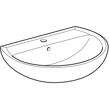 REKORD Umywalka 65 owalna, z/o, z/p