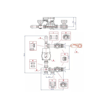 Grupa pompowa RUMET W40 VTA372 Kvs 2,3