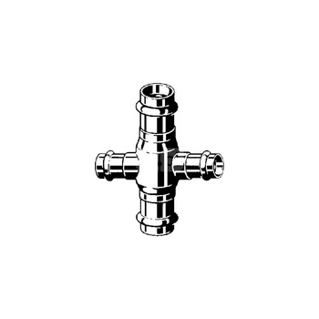 Czwórnik VIEGA 2244 brąz, 18 mm x 15 mm x 18 mm x 15 mm, mz x mz x mz x mz