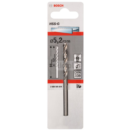 WIERTŁO STAND. HSS-G 135 '5,2/52MM