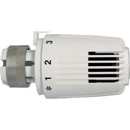 Głowica termostatyczna prosta HERZ D, zakres reg. 8-28'C, kolor biały