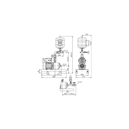 Hydrofor WILO Comfort-Vario COR-1 MHIE stal nierdzewna, częstotliwość 50 Hz, prędkość 3500 obr/min, max. 16 bar