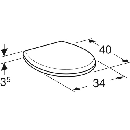 Deska sedesowa Geberit Bambini dla dzieci, czerwona
