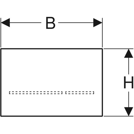 Elektroniczny zestaw uruchamiający WC Geberit, Sigma80, 8cm(2016), szkło lustrzane