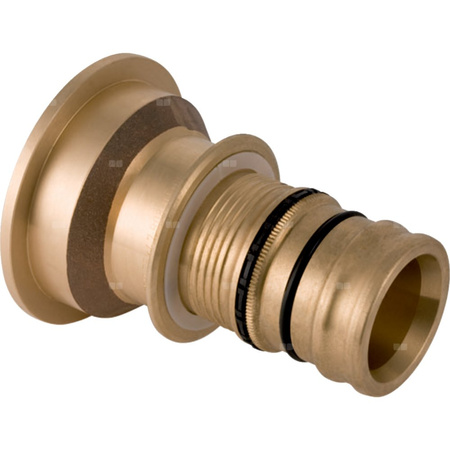 Złączka GEBERIT Mepla, Cu / Cu, 75 mm, DN 65 x 95 mm x DN 90 (końcówka wciskowa x kołnierz), (głębokość: 33 mm) z uszczelką
